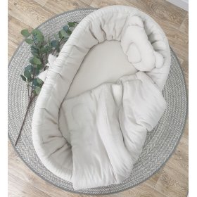 Fonott ágy babafelszereléssel - bézs, Ourbaby®