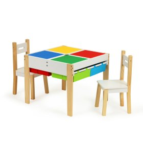 Creative faasztal székekkel gyermekek számára, EcoToys