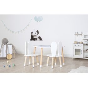 Gyermek asztal székekkel - Oushka - fehér, Ourbaby®