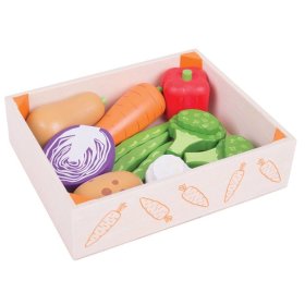 Bigjigs Toys Box zöldségekkel, Bigjigs Toys