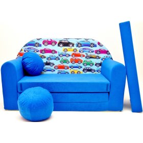 Gyermek kanapé Cars Blue, Welox
