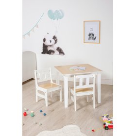 Natural gyerek asztal székekkel, Ourbaby®