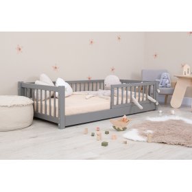 Gyermek alacsony ágy Montessori Ourbaby - szürke