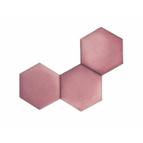Hatszögletű kárpitozott panel - rózsaszín, Ourbaby®