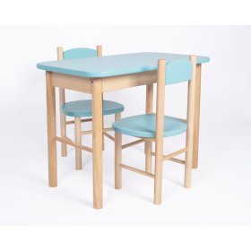 OURBABY - babakék asztal és szék szett, Ourbaby®