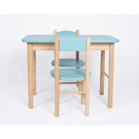 OURBABY - babakék asztal és szék szett, Ourbaby®