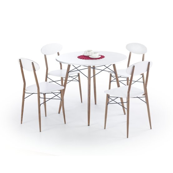 Étkezőasztal székekkel 1+4 - Record - kerek