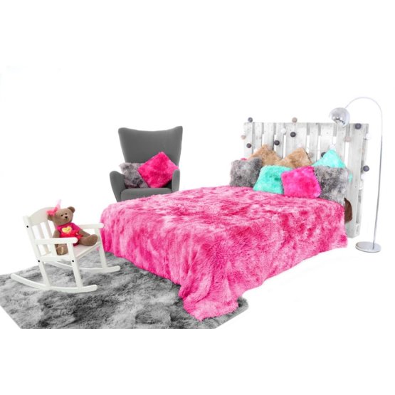 Pléd és ágytakaró ELMO ombre pink