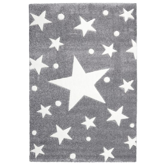 Gyerek szőnyeg STARS ezüst-szürke-fehér
