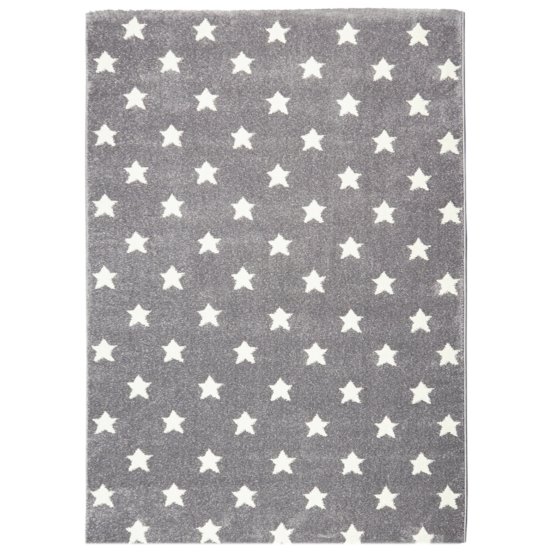 Gyerek szőnyeg LITTLE STARS ezüst-szürke-fehér