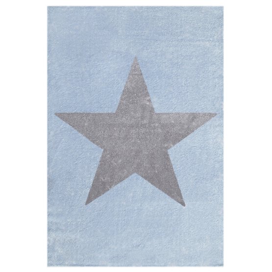 Gyerek szőnyeg STAR kék-ezüst-szürke