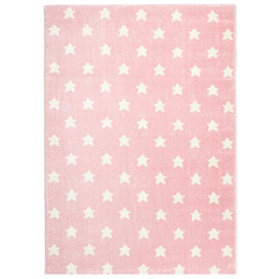 Gyerek szőnyeg LITTLE STARS rózsaszín-fehér