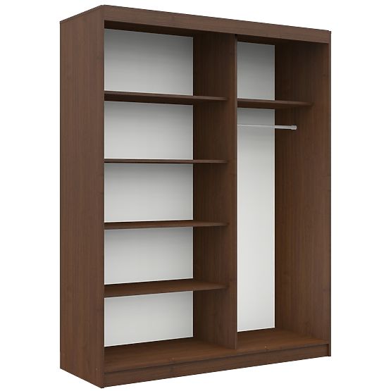 150 cm-es TOLÓSZEKRÉNY CLP WENGE / FEHÉR