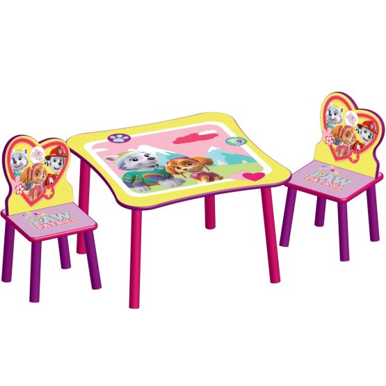Gyerek asztal székekkel - Mancs őrjárat