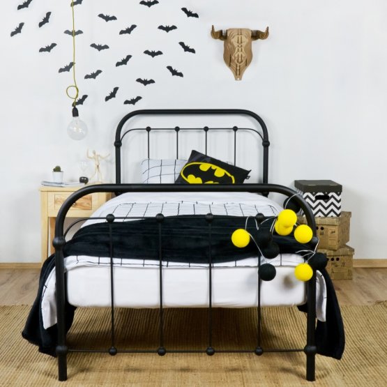 Kovácsoltvas ágy BIBI 200x90 cm - fekete