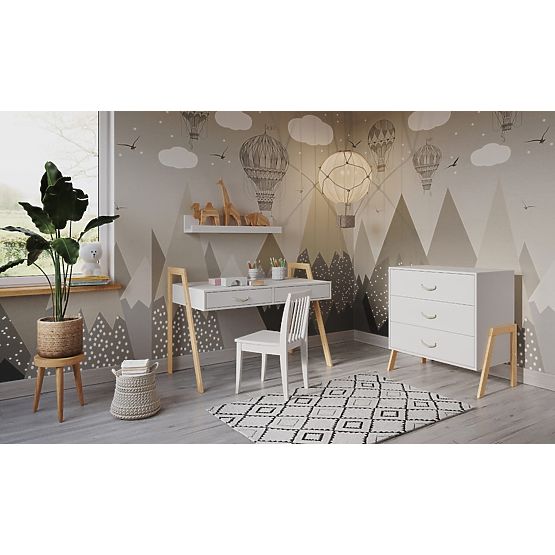 2 az 1-ben Gyermekágy és íróasztal CONE 120x60 - SCANDI