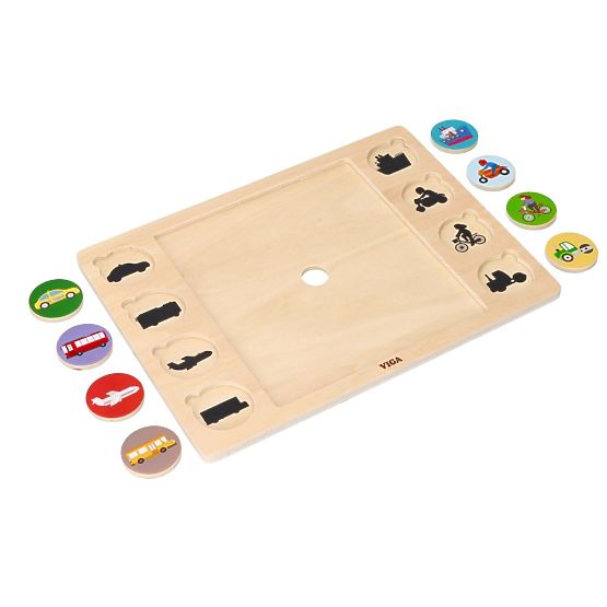 2 az 1-ben Járművek kirakó - puzzle és árnyékkereső játék