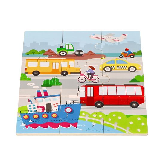 2 az 1-ben Járművek kirakó - puzzle és árnyékkereső játék