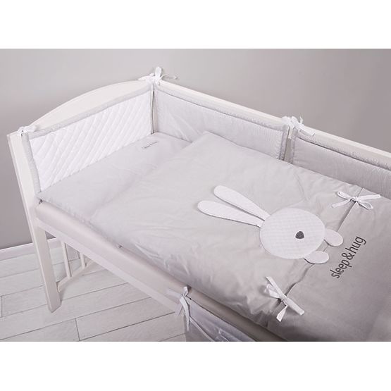 2-részes ágyneműhuzat szett sleep & hug - szürke
