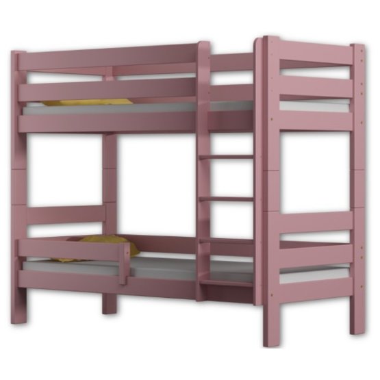 Gyermekek emelet ágy Tega - rózsaszín