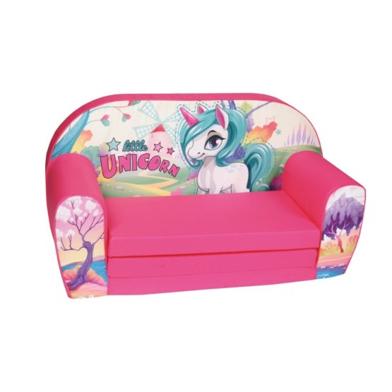 Gyerek kanapé - egyszarvú - rózsaszín