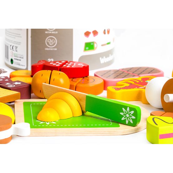 23 darabos fa étel szeleteléshez ECOTOYS