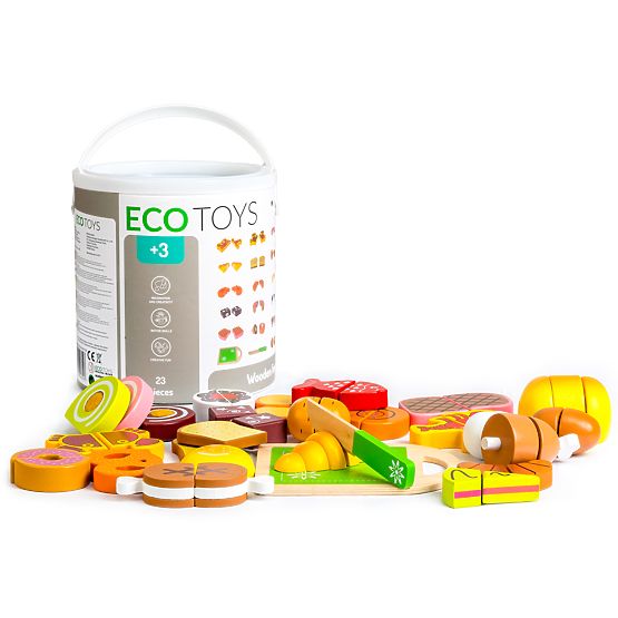 23 darabos fa étel szeleteléshez ECOTOYS