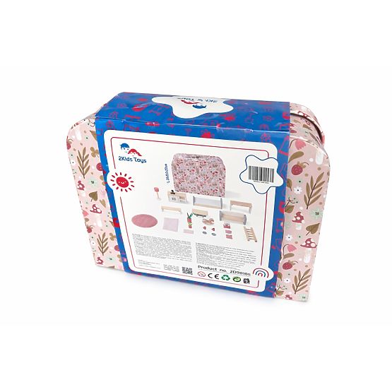 2Kids Toys Babaház bőröndben Konyha