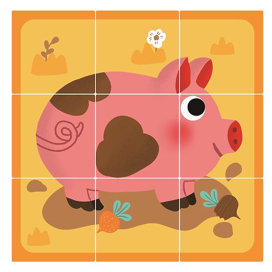 2Kids Toys Fa játékkockák