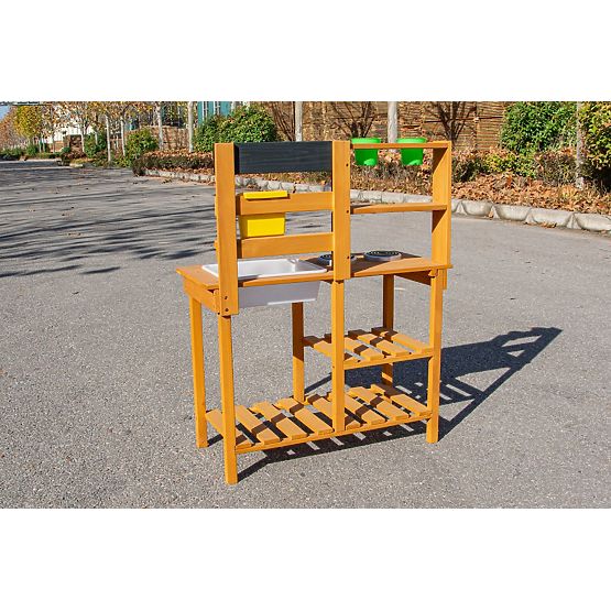 2Kids Toys Fa kerti konyha mosogatóval