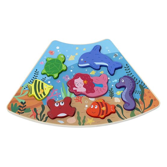 2Kids Toys Fa puzzle Fa kör összekapcsolható 6 az 1-ben