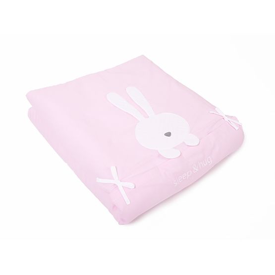3-részes ágyneműhuzat szett sleep&hug - rózsaszín
