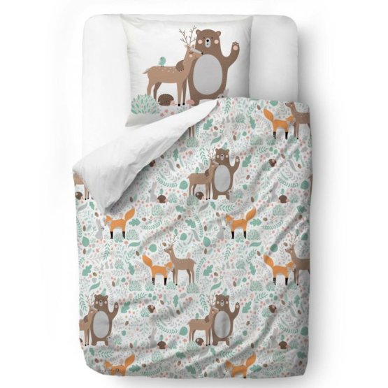 Úr. Little Fox Bedding Animal friends - takaró 100 x 130 cm párna: 60 x 40 cm