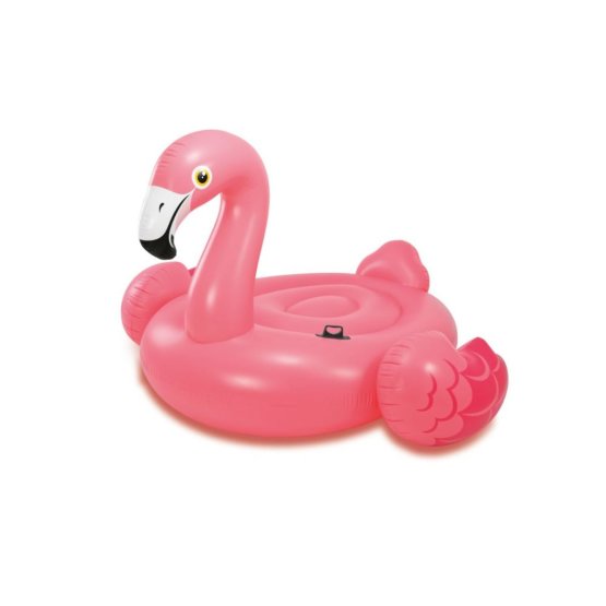 Felfújható flamingó a vízben