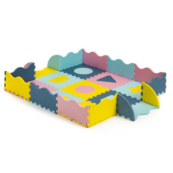 Habszőnyeg - puzzle pasztell színekben