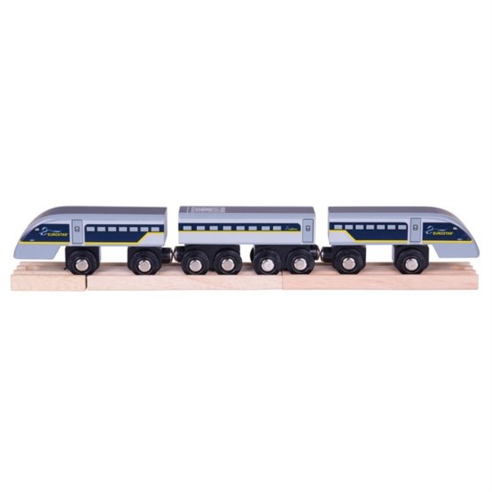 Bigjigs Rail Express Eurostar E320 + 3 vágány