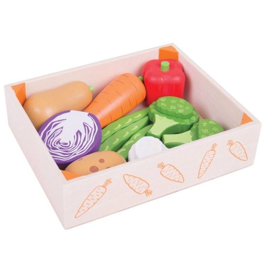 Bigjigs Toys Box zöldségekkel