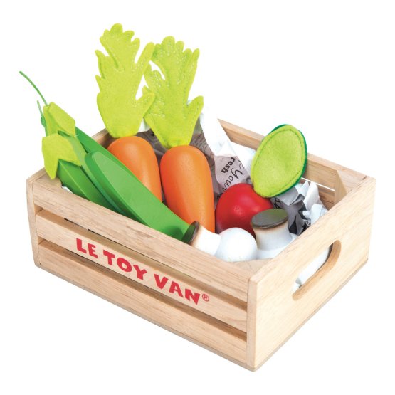Le Toy Van Crate zöldségekkel