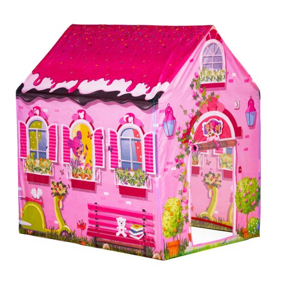 Sátor gyerekeknek - rózsaszín ház