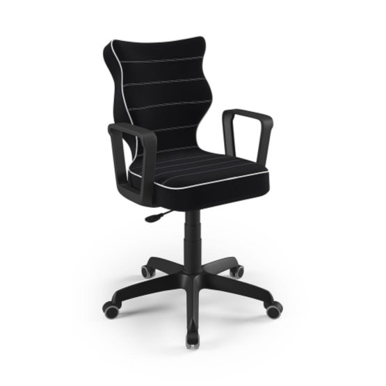 146-176,5 cm magasságra állított irodai szék - fekete