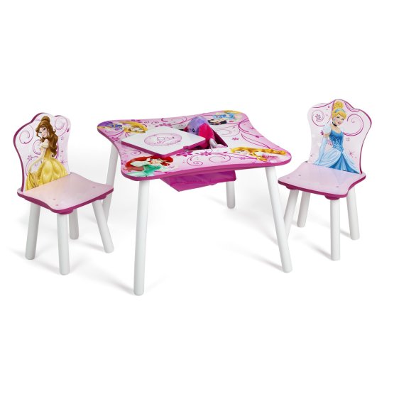 Gyerek asztal székekkel - Hercegnők
