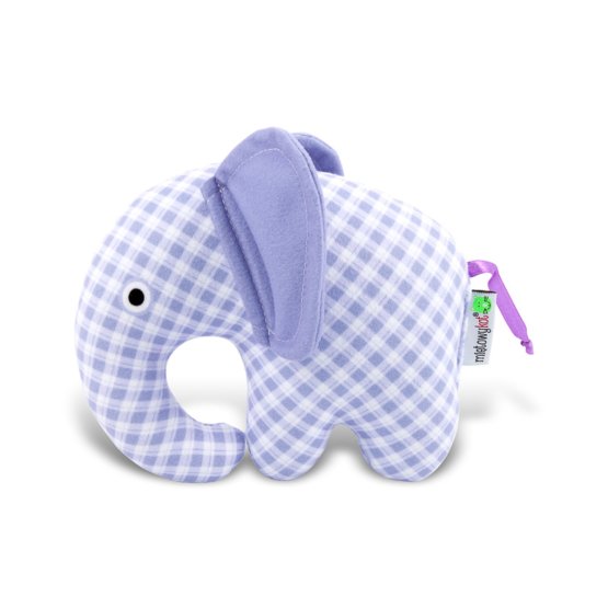 Textil játék - lila elefánt 