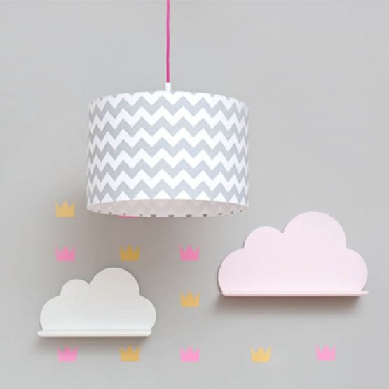 Polc - felhőcske - rózsaszín