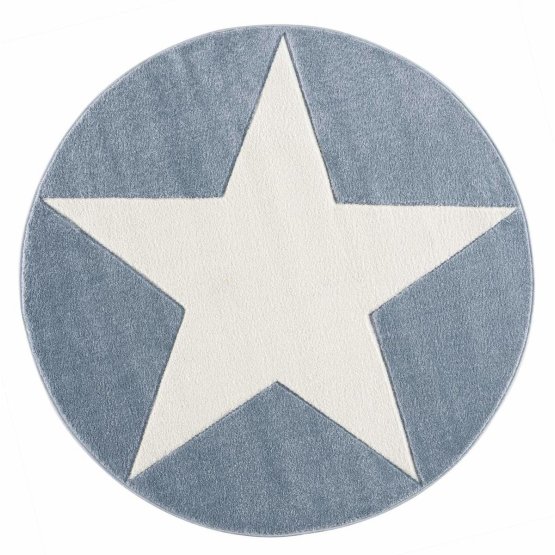 Gyerek szőnyeg STAR kék-fehér