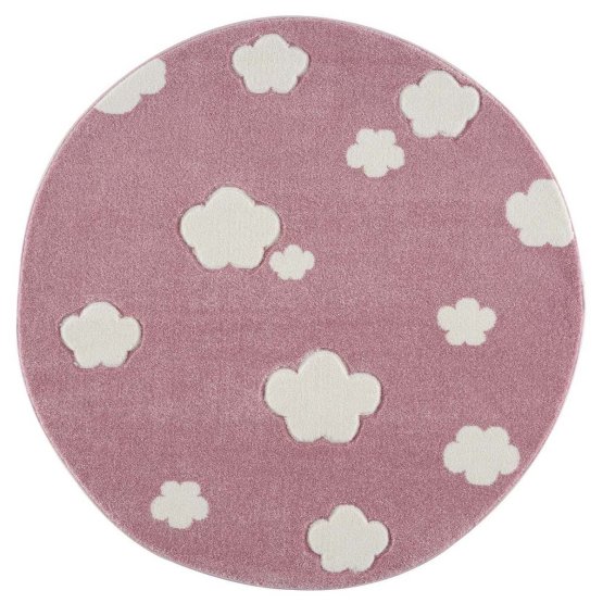 Childrens szőnyeg Sky Cloud - rózsaszín