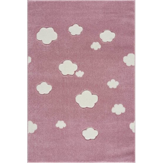 Childrens szőnyeg Sky Cloud - szürke-rózsaszín