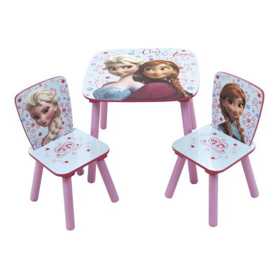 Childrens asztal  székek Frozen - lila-kék