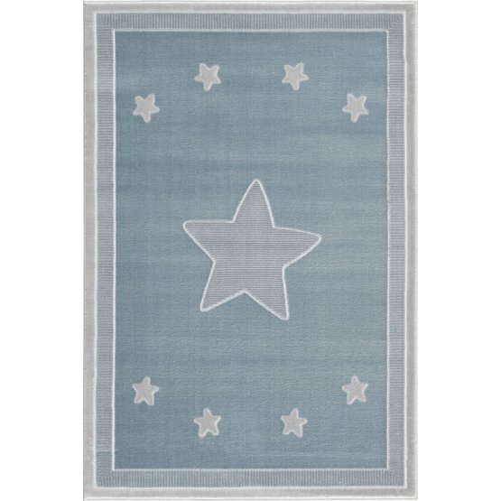 Childrens szőnyeg Princess Star- kék