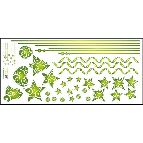 Ablak matricák - karácsonyi díszek