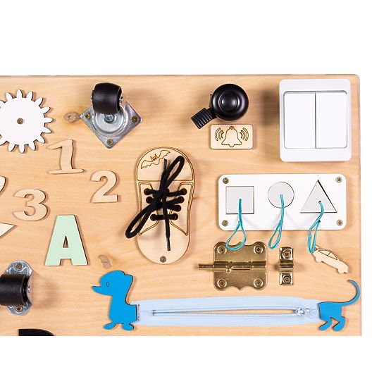 Activity board Kutyus - természetes